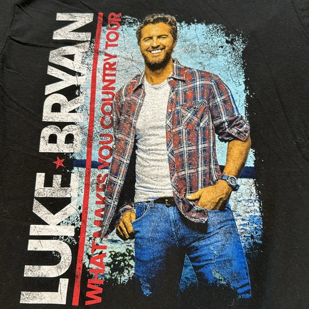 Luke Bryan What Makes you Country 2018 Concert Shirt Size Large - Picture 2 of 6
